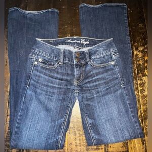 American Eagle Outfitters Dark Blue Flare Jeans